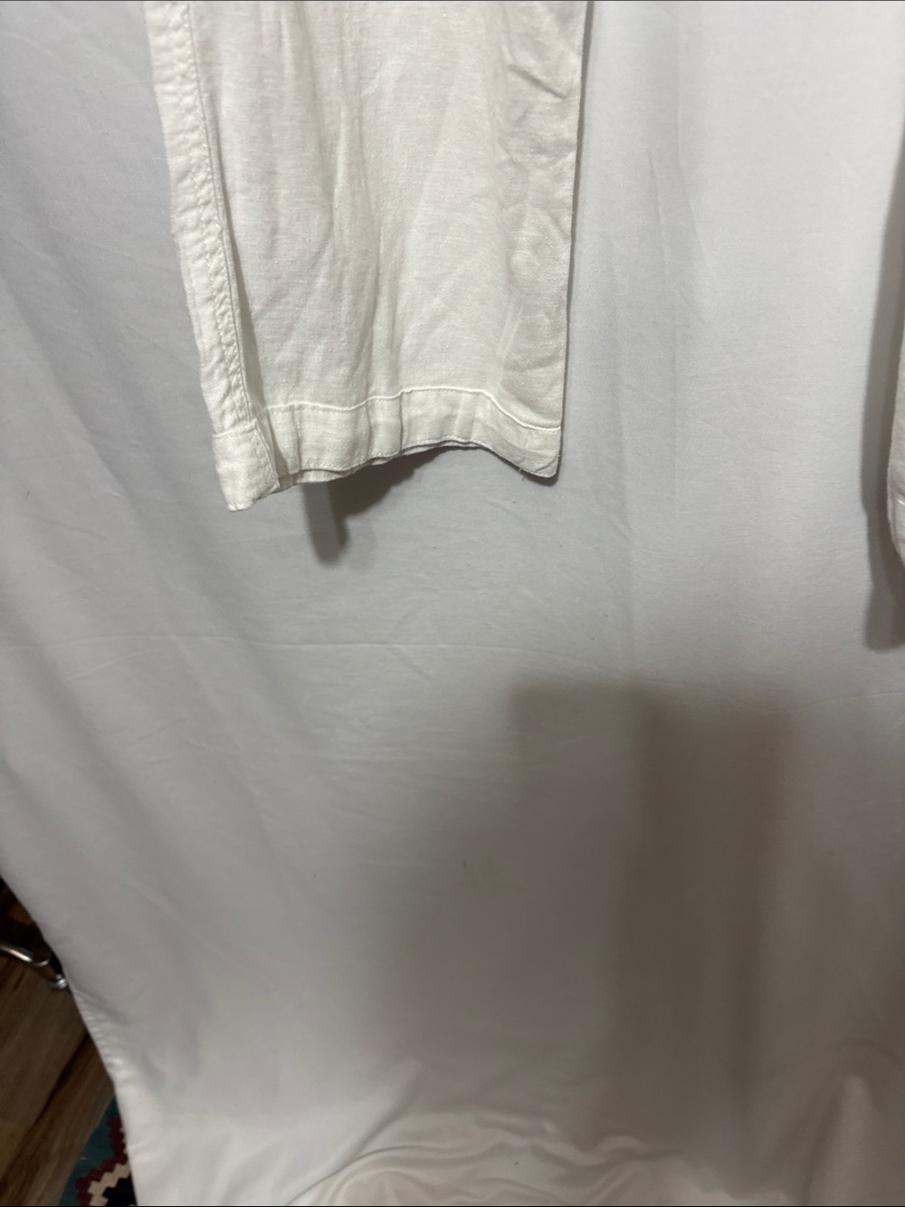 Bisou Bisou white Wide-Leg cotton Utility Cargo Pants - Picture 6 of 8